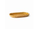 Gipfelstück , Weiß, Dunkelgelb , Keramik , rechteckig , 21.5x4.5x35 cm , Made in Europe ,