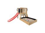 Ambia Garden , Braun, Rot , Holz, Kunststoff , Zeder , 88x215x208.7 cm , EN 71, Europäischer Sicherheitsstandard, FSC 100% ,