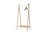 Mid.you , Naturfarben , Holz , Bambus , vollmassiv , 74x180x50 cm , Schuhablage, Jackenhalter ,