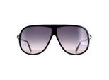 Tom Ford Spencer 02 FT0998 01B glanzend zwarte zonnebril met rookverloop