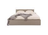 Idimex Polsterbett, Greige, Textil, Mode, 140x200 cm, Schlafzimmer, Betten, Polsterbetten