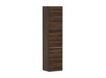 hansgrohe Xelu Q Hochschrank 54138700 370x400x1650mm, Türanschlag links, Nussbaum dunkel, mattweiß