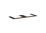 hansgrohe Xelu Q Konsole 54099630 1360 x 550 mm, 2 Ausschnitte 500 x 480 mm, Nussbaum dunkel