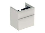 Geberit Smyle Square Waschtisch-Unterschrank 500352JL1 58,4x61,7x47cm, sandgrau hochglanz, 2 Schubladen