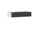 hansgrohe Xevolos E Waschtischunterschrank 54320660 1370x550x275mm, 2 Schubladen, links, sandbeige matt, Textil dunkelgrau