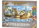 Malen nach Zahlen SCHIPPER "Meisterklasse Triptychon - Sydney", bunt, Malvorlagen, KinderB:52cm H:41cm, Malen nach Zahlen, Made in Germany, B:52cm H:41cm