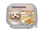 PREMIERE Petit Pâté Nassfutter Hund, Adult, Geflügel und Rind 44x150 g