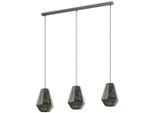 Eglo , Nickelfarben , Metall , oval , 17.5x110x96.5 cm ,