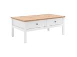 Mid.you Couchtisch, Weiß, Holzwerkstoff, 2 Schublade(n) Schubladen, rechteckig, eckig, 60x40x100 cm, Wohnzimmer, Wohnzimmertische, Couchtische