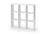 Vicco Raumteiler, Weiß, Holzwerkstoff, 9 Fächer, Rechteckig, 104x108x29 cm, Wohnzimmer, Regale, Bücherregale