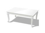 vidaXL Couchtisch, Weiß Hochglanz, Holzwerkstoff, Rechteckig, 60x42x100 cm, Wohnzimmer, Wohnzimmertische, Couchtische