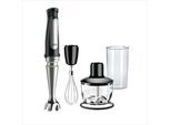 BRAUN Stabmixer "MultiQuick 7 MQ 7035X - 1000W, Stufenlosregulierbar, Dynamische Klinge", silber (schwarz, edelstahl), B:36,5cm H:17,5cm T:36,5cm, Mixer, Spritzschutz, Extra Mahlklinge, 500 ml Zerkleinerer, Schneebesen, Stabmixer