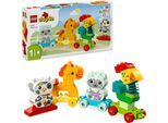 Konstruktionsspielsteine LEGO "Tierzug (10412), DUPLO My First", bunt, Spielbausteine, Baby, Kunststoff, Konstruktionsspielsteine, Made in Europe, Topseller