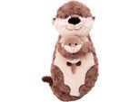 Kuscheltier NICI "Otter Oda & Odalina, 40 cm", grau, Plüschfiguren, KinderB:20cm H:40cm, Plüsch, Kuscheltier, figürlich, B:20cm H:40cm