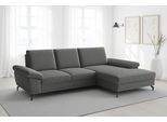 Ecksofa SIT & MORE "Chelsea L-Form, B: 264 cm, Armteil- & Sitztiefenverstellung", grau, B:264cm H:89cm T:174cm, 100% Polyester, Sofas, Ecksofa, Couch optional mit Schlaffunktion und Bettkasten, Sitzhöhe 45 cm