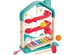 Kugelbahn HAPE "Melodien-Haus", bunt, Kugelbahnen, BabyB:29cm H:35cm T:17cm, Holz, Kunststoff, Kugelbahn, B:29cm H:35cm T:17cm