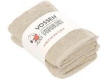 Gaestehandtuecher VOSSEN "SLEEPY SNOOPY", beige (tibet), B:30cm L:50cm, Frottier, Baumwolle, Handtücher, Gaestehandtuecher, mit Veloursbordüren und Snoopy Stick