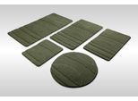 Wecon home "Marc" Höhe 25 mm rutschhemmend beschichtet schnell trocknend Badteppich, Hoch-Tief-Linien, weich, rutschhemmend, waschbar, getuftet