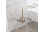 Villeroy und Boch Elements Striking Toilettenbürstengarnitur TVA15201700076 94x340x118mm, Glas satiniert, mit WC-Bürste, brushed gold