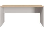 Schreibtisch GERMANIA "Lissabon", braun (kaschmir, lindberg, eiche, nachbildung, kaschmir, lindberg, eiche, nachbildung), B:158cm H:75cm T:79cm, Tische, Schreibtisch