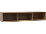Hängeregal MÄUSBACHER "Bonnie", braun (asteiche), B:118cm H:22cm T:32cm, Regale, Hängeregal, Regal variabel montierbar