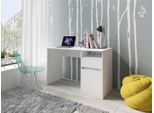 Schreibtisch HOME AFFAIRE "Tinsley", weiß (weiß, weiß, weiß), B:120cm H:76cm T:53cm, Tische, Schreibtisch, mit Schublade, und Tür, Breite 120 x53 cm