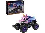 Konstruktionsspielsteine LEGO "Monster Jam Sparkle Smash mit Rückziehmotor (42220), LEGO Technic", lila (bunt), Spielbausteine, Kinder, Kunststoff, Konstruktionsspielsteine