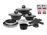 Topf-Set ELO "Black, Ducato", schwarz, Töpfe, Topf-Set, mit hochwertiger Antihaftversiegelung, Induktion