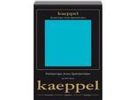 Spannbettlaken KAEPPEL "Single Jersey Mako Elasthan", blau (türkis), L:200cm, Jersey-Elasthan, Obermaterial: 97% Baumwolle, 3% Elasthan, Bettlaken, Spannbettlaken, aus 97% Baumwolle und 3% Elasthan