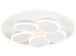 TRIO LEUCHTEN LED Deckenleuchte "MANDALA, LED Deckenlampe mit Fernbedienung, dimmbar CCT Nachtlicht", weiß (weiß matt), 1, Ø 49cm H: 7,5cm, 1 Stk., Leuchten, Memory- und Timerfunktion 4200 Lumen warm- bis kaltweiß 2700-6500K 35W, LED Deckenleuchte