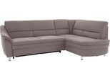 Ecksofa SIT & MORE "Cardoso L-Form", grau (steel), B:250cm H:90cm T:175cm, Luxus-Microfaser (90% Polyester, 10% Polyamid);Flachgewebe (100% Polyester);Struktur (100% Polyester), Sofas, Ecksofa, mit Federkern, wahlweise mit Schlaffunktion und Schubkasten
