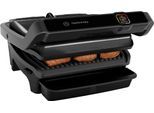 Kontaktgrill TEFAL "GC7508 OptiGrill Elite", schwarz, B:36,3cm H:18cm T:34,1cm, Kontaktgrill_Standgrill_Tischgrill_Teppanyakigrill, Kontaktgrill, Grillassistent, intuitive Bedienung, 12 voreingestellte Programme