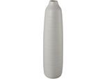Bodenvase CREATIV DECO, grau, H:40cm Ø:11cm, Keramik, Vasen, Bodenvase, besondere Oberflächenstruktur