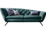 Recamiere HOME AFFAIRE "Beatrice, bequem und zeitlos elegant, Breite 223cm", grün (dunkelgrün), B:223cm H:84cm T:95cm, Samtoptik (100 Polyester), Sofas, Recamiere, Recamiere links oder rechts, passend zur "Beatrice"-Serie