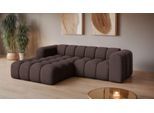 Ecksofa OTTO HOME "KALLIE L-Form, 248 cm - OTTO. Verlässliche Qualität.", braun, B:248cm H:72cm T:186cm, 100% Polyester, Sofas, Ecksofa, Bubble Optik, moderne Steppung, hoher Sitzkomfort, Topseller