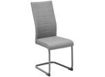 Livetastic Schwingstuhl , Grau, Hellgrau , Metall, Textil , C-Form , 43x100x59 cm , Esszimmer, Stuhl, Schwingstuhl