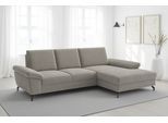 Ecksofa SIT & MORE "Chelsea L-Form, B: 264 cm, Armteil- & Sitztiefenverstellung", beige (stone), B:264cm H:89cm T:174cm, 100% Polyester, Sofas, Ecksofa, Couch optional mit Schlaffunktion und Bettkasten, Sitzhöhe 45 cm