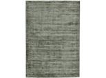 Teppich TOM TAILOR HOME "Shine uni" Gr. 4, grün, B:160cm H:8mm L:230cm, Viskose, Teppiche, Teppich, Handwebteppich, 100% Viskose, handgewebt, mit elegantem Schimmer