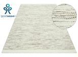 Teppich OTTO HOME "Lirra, mit hohem Wollanteil, Wolle-Baumwoll-Mix", creme, beige, B:160cm H:6mm L:230cm, Baumwolle, Kunstfaser, Wolle, Teppiche, Teppich, zeitloses Design, Webstruktur, Wohnzimmer, Schlafzimmer, Esszimmer