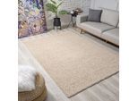 Hochflor-Teppich SANAT "LOCA , auch als Läufer und in Rund" Gr. 3, beige, B:120cm H:30mm L:170cm, Kunstfaser, Teppiche, Hochflor-Teppich, Wohnzimmer, Langflor, Shaggy, Schlafzimmer