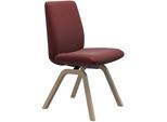 Polsterstuhl STRESSLESS "Laurel", rot (cherry paloma, walnuss), B:49cm H:92cm T:59cm, Leder PALOMA: PALOMA ist ein durchgefärbtes Semianilin-Möbelleder mit natürlicher Narbung., Stühle, Polsterstuhl, Low Back, Größe L, mit schräggestellten Beinen in Walnuss
