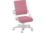 Kinderstuhl PAIDI "YVO in verschiedenen Farben, mitwachsend & ergonomisch", rosa (himbeere, weiß), Netzstoff, Kunststoff, Metall, Polyester, Schaumstoff, Stühle, Kinderstuhl, waschbare Bezügen, tiefen- & höhenverstellbarer Schreibtischstuhl