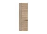 hansgrohe Xelu Q Hochschrank 54141670 370x400x1650mm, Türanschlag rechts, Eiche Natur, mattschwarz