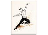 Wandbild OTTO HOME "Ballet III", schwarz (farbe bild(er): schwarz), B:60cm H:80cm T:2cm, Holz, Leinwand, Bilder, Wandbild, als Poster oder Leinwandbild in versch. Größen
