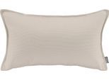 Dekokissen H.O.C.K. "Caribe", beige (beige, unifarben), B:60cm H:10cm L:60cm, Polyacryl (dralon), Dekokissen_Sitzkissen_Kissenhüllen, Dekokissen, wasserabweisend, Kissenhülle mit Füllung, 1 Stück