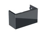 Geberit Acanto Waschtischunterschrank 500616161 Compact, 89x53,5x41,6cm, Glas schwarz-schwarz matt