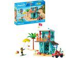 Konstruktions-Spielset PLAYMOBIL "Rettungsturm mit Beach buggy (71903), My Life", bunt, Spielbausteine, Kinder, Kunststoff, Konstruktions-Spielset, Made in Europe