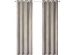 Verdunkelungsvorhang OTTO HOME "Ronnel, 100% Lichtschutz", sand, B:135cm H:175cm, Polyester, Polyester, Gardinen, Verdunkelungsvorhang, einfarbig, Wohnzimmer, Schlaf/-Kinderzimmer, 100% verdunkelnd