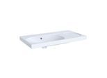 Geberit Acanto Waschtisch 500626012 90 x 48,2 cm, Ablage rechts, mit Überlauf, ohne Hahnloch, weiß