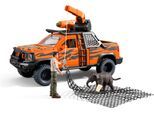 Spielfigur SCHLEICH "WILD LIFE, Abenteuerfahrzeug im Dschungel (42720)", orange (bunt), Spielfiguren, Kinder, Kunststoff, Spielfigur